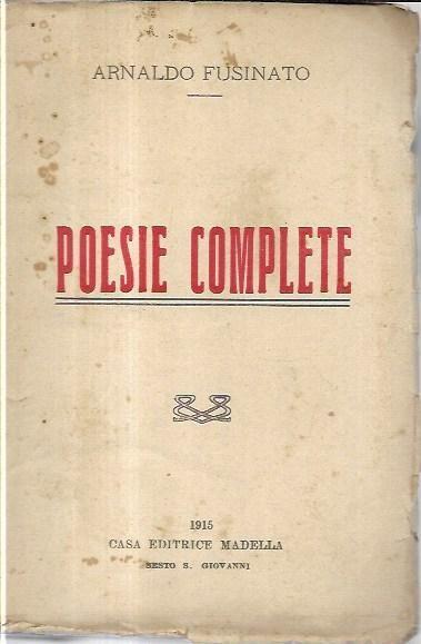 Poesie complete - Arnaldo Fusinato - copertina