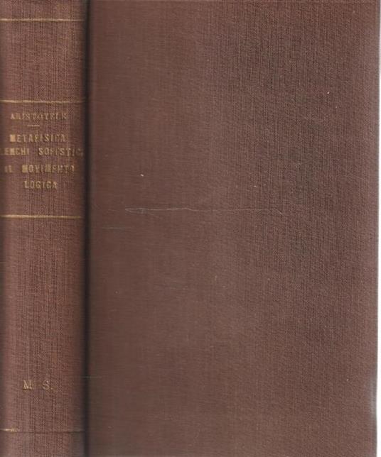 Metafisica. Passi scelti, con introduzione e note a cura di Mario Dal Pra - Aristotele - copertina