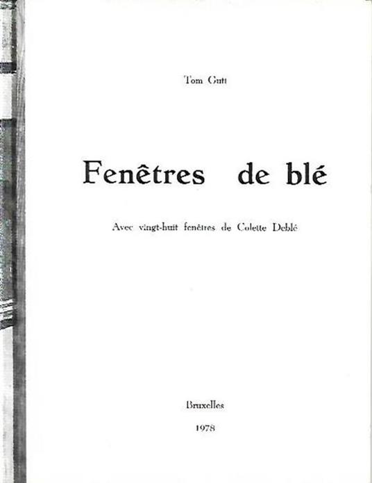 Fenetres de blé - copertina
