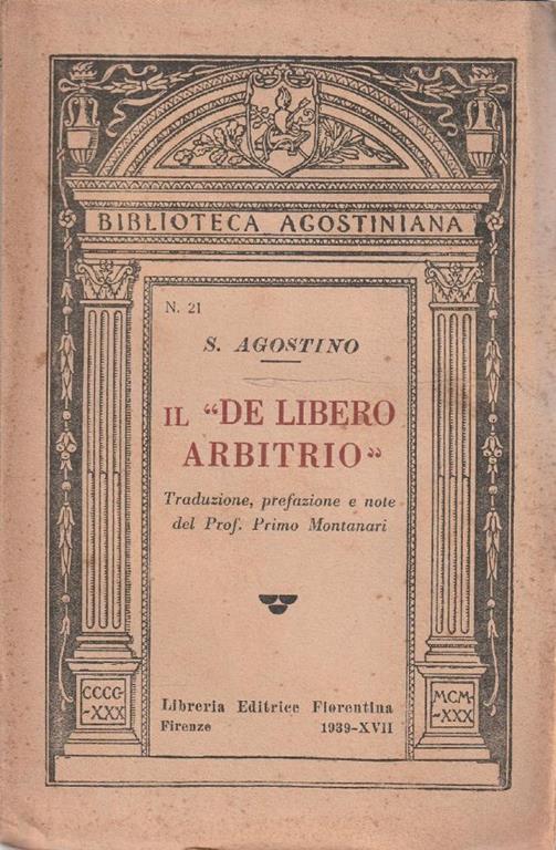 Il De Libero Arbitrio - Agostino (sant') - copertina