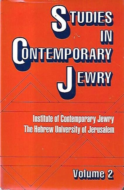 Studies in contemporary Jewry, volume II - copertina