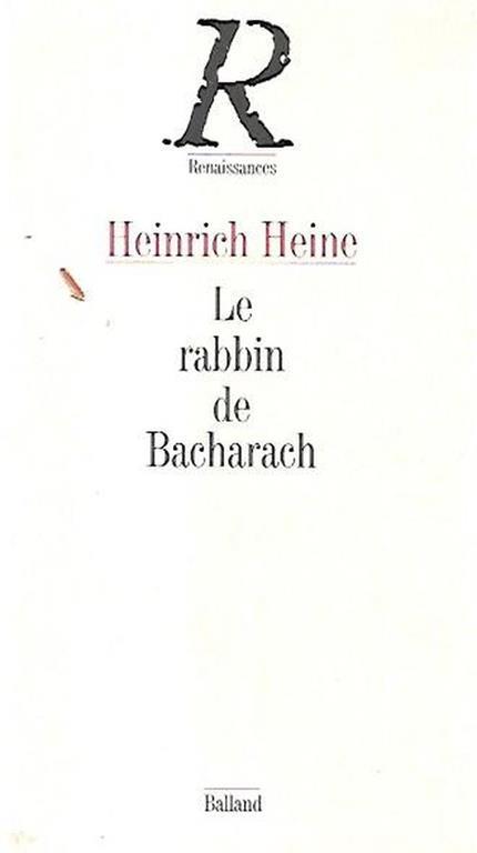 Le rabbin de Bacharach - Heinrich Heine - copertina
