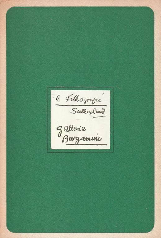 6 litografie di Sutherland - copertina