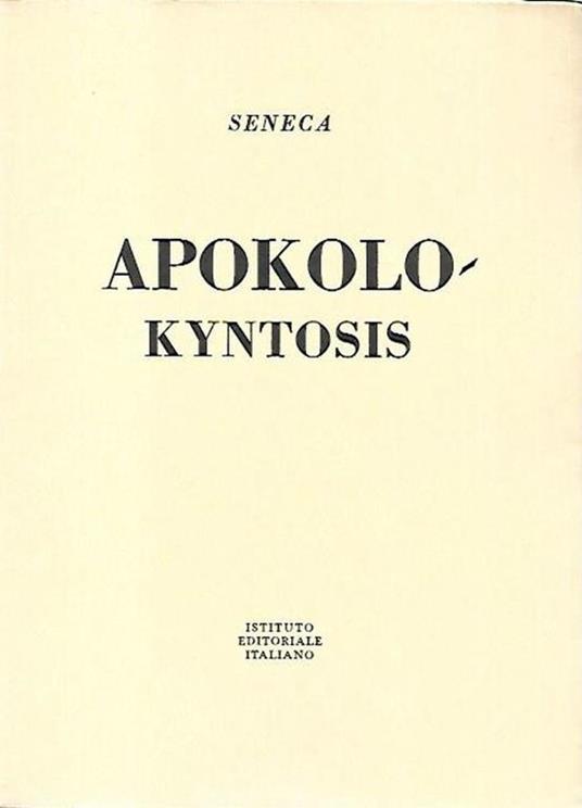 Apokolo - Kyntosis - L. Anneo Seneca - copertina