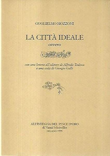 La città ideale - Guglielmo Mozzoni - copertina