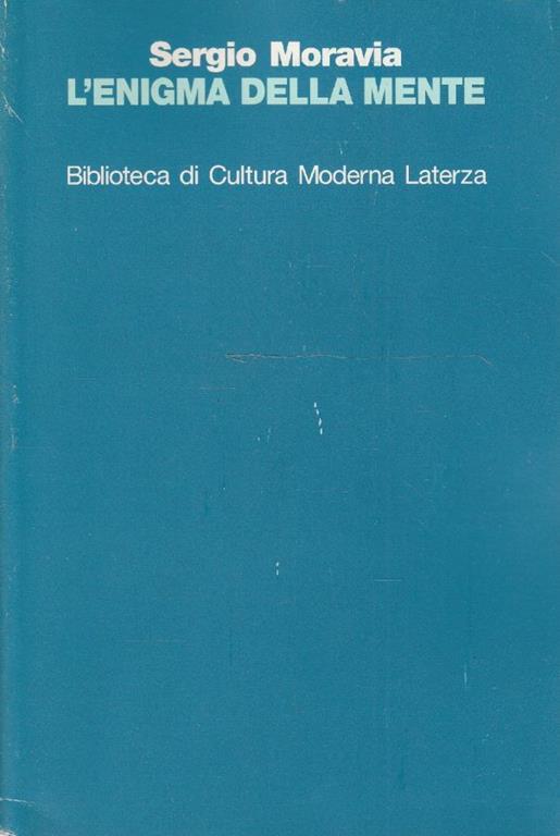 L' enigma della mente - Sergio Moravia - copertina