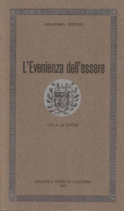 L' Evenienza dell'essere - copertina