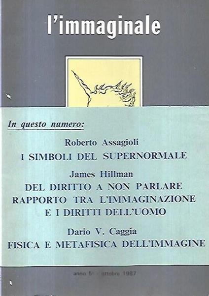 L' immaginale: Rassegna di psicologia immaginale, vol. 9, anno 5 - ottobre 1987 - copertina