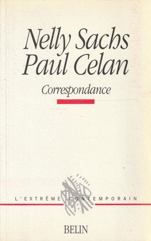 Nelly Sachs - Paul Celan Correspondance - copertina
