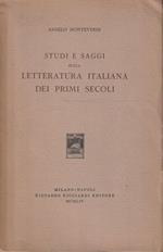 Studi e saggi sulla Letteratura Italiana dei primi secoli