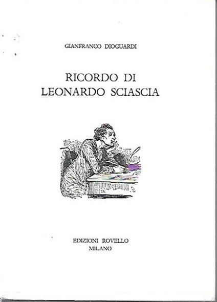 Ricordo di Leonardo Sciascia - Gianfranco Dioguardi - copertina