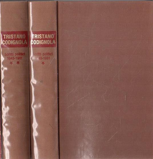 Scritti politici (1943-1981) - Tristano Codignola - copertina