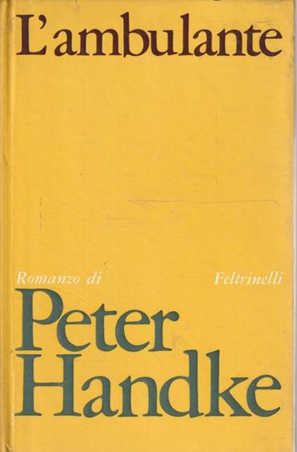 L' ambulante - Peter Handke - copertina