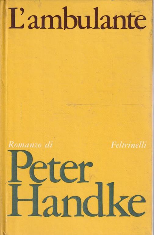 L' ambulante - Peter Handke - copertina