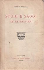Studi e saggi di letteratura