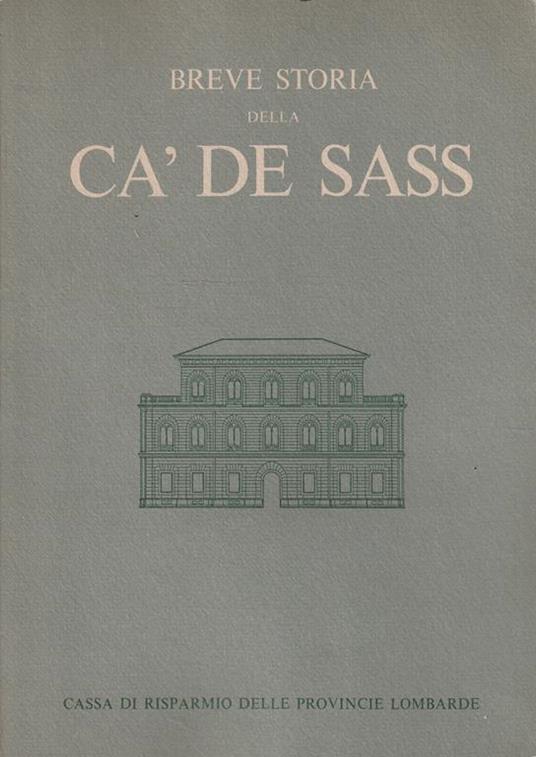 Breve storia della ca' de sass - copertina