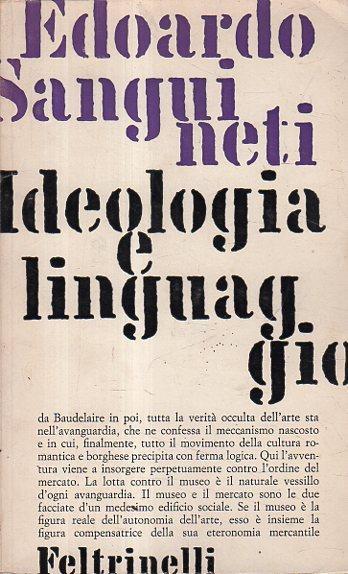 Ideologia e linguaggio - Edoardo Sanguineti - copertina