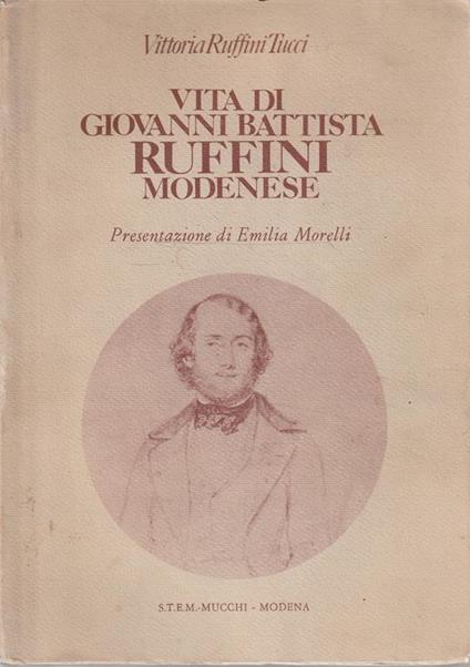 Vita di Giovanni Battista Ruffini modenese - copertina