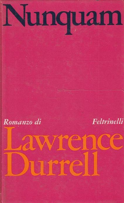Nunquam - Lawrence Durrell - copertina