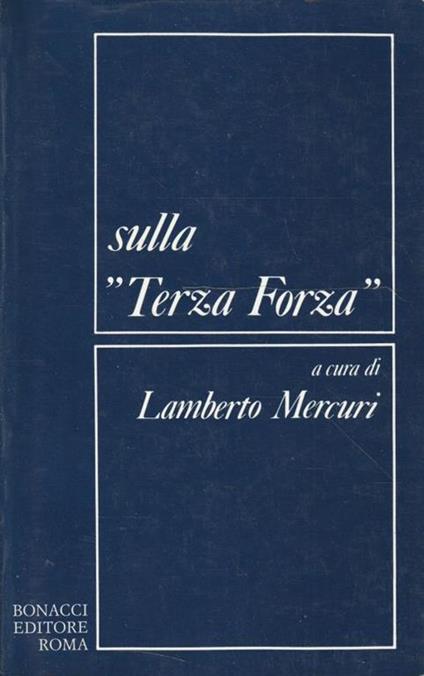 Sulla "Terza Forza" - copertina