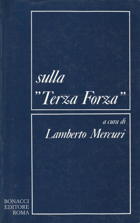 Sulla "Terza Forza" - copertina