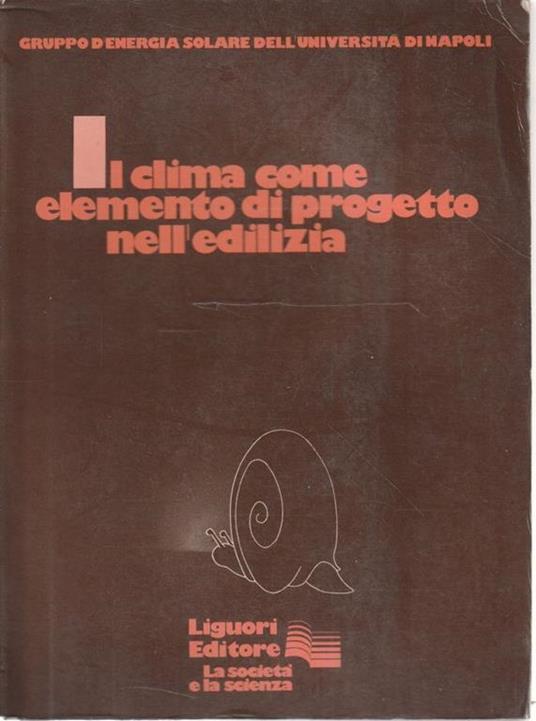 Il clima come elemento di progetto nell'edilizia - copertina