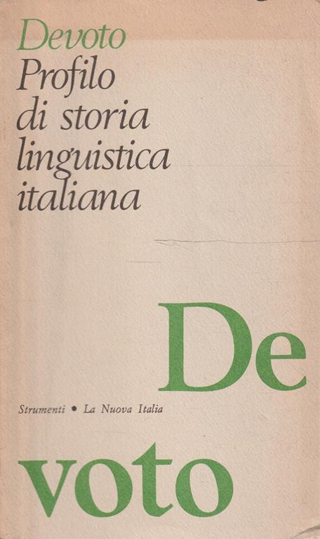Profilo di storia linguistica romana - G. Devoto - copertina
