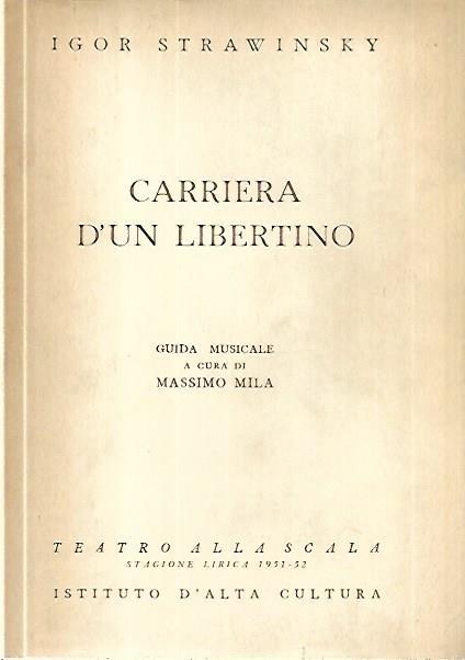 Carriera d'un libertino - Igor Stravinskij - copertina