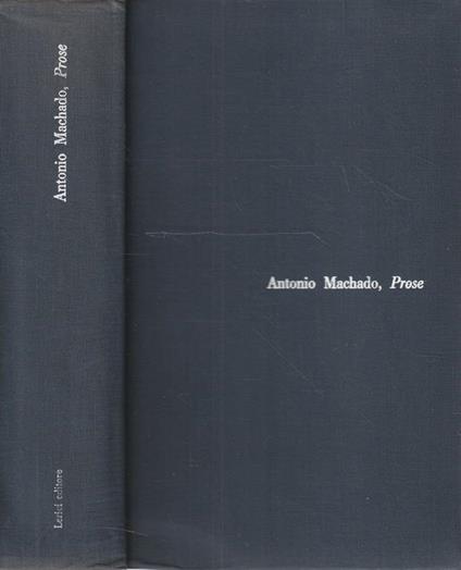 Prose - Antonio Machado - copertina