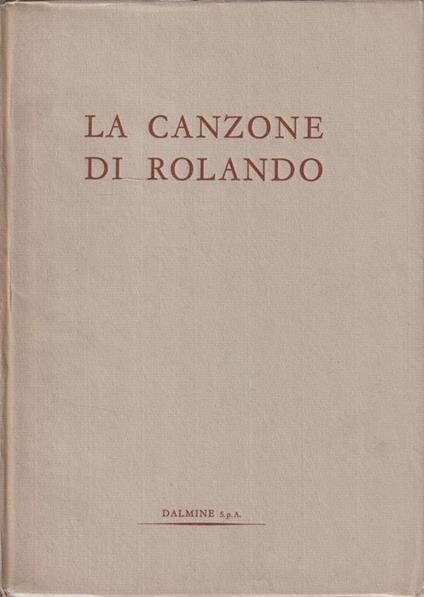 La canzone di Rolando nel testo di Oxford e nella traduzione di Carlo Raimondo - copertina