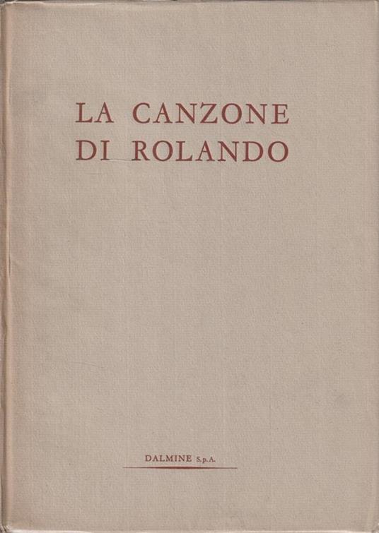 La canzone di Rolando nel testo di Oxford e nella traduzione di Carlo Raimondo - copertina