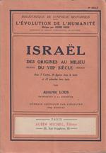 Israel. Des origines au milieu du VIII siècle par Adolphe Lods