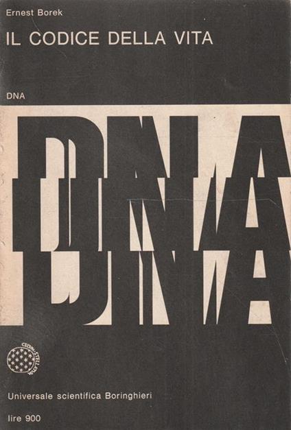 Il codice della vita di Ernest Borek - copertina