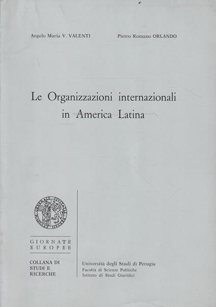 Le Organizzazioni internazionali in America Latina - Valentina V. - copertina