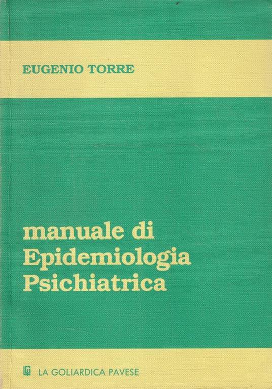 Manuale di Epidemiologia Psichiatrica - copertina