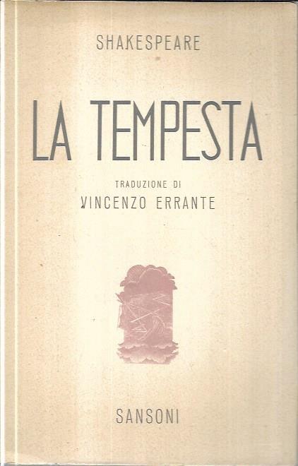 La tempesta - William Shakespeare - copertina
