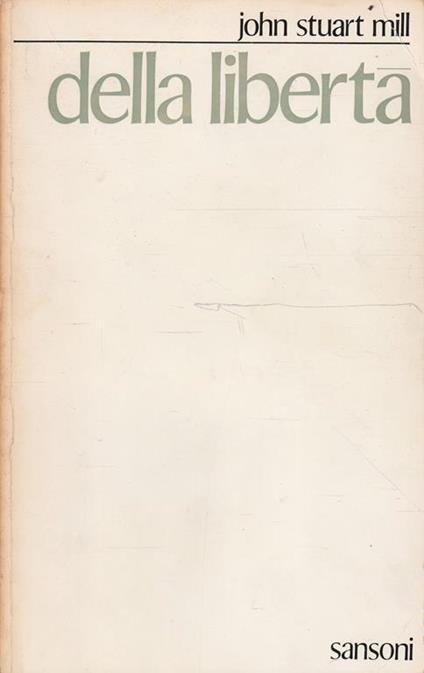 Della libertà - John Stuart Mill - copertina