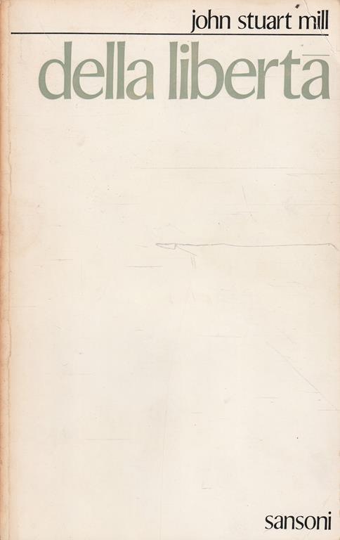 Della libertà - John Stuart Mill - copertina