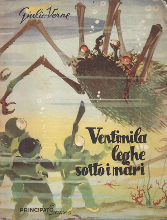 Ventimila leghe sotto i mari - Jules Verne - copertina