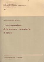 L' interpretazione della nozione comunitaria di fliliale