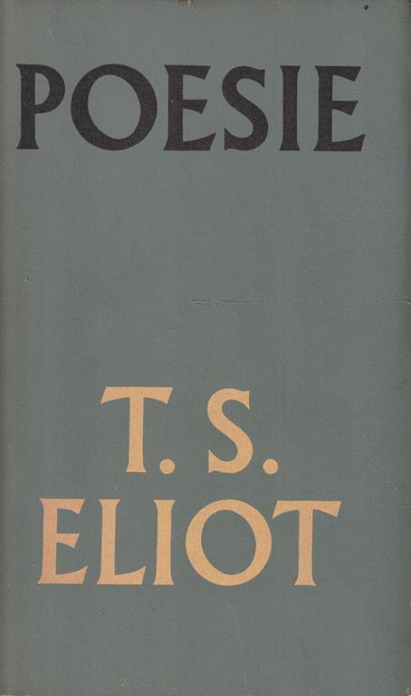 Poesie - Thomas S. Eliot - copertina
