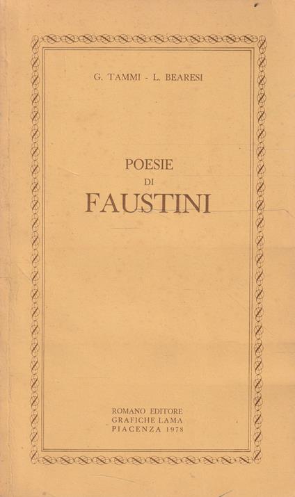Poesie di Faustini - copertina