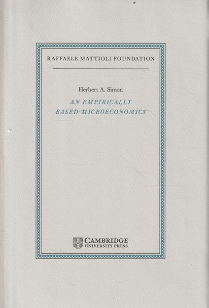 An empirically based microeconomics - Herbert A. Simon - copertina