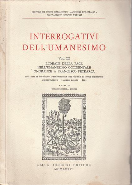 Interrogativi dell'umanesimo Vol. 1 Essenza-Persistenza-Sviluppi - copertina