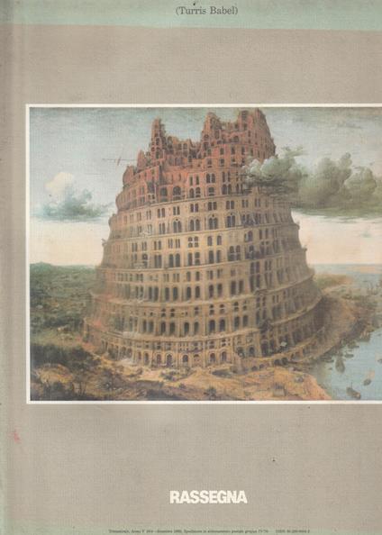 "Rassegna"n.16 (Turris Babel) - copertina