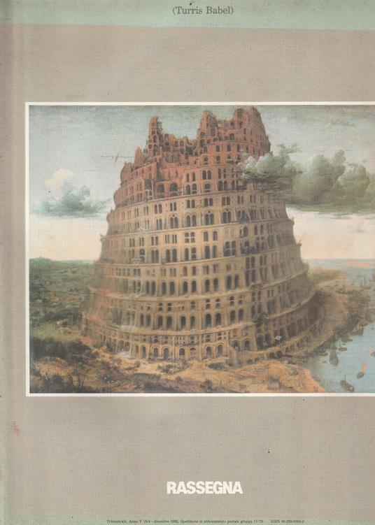 "Rassegna"n.16 (Turris Babel) - copertina