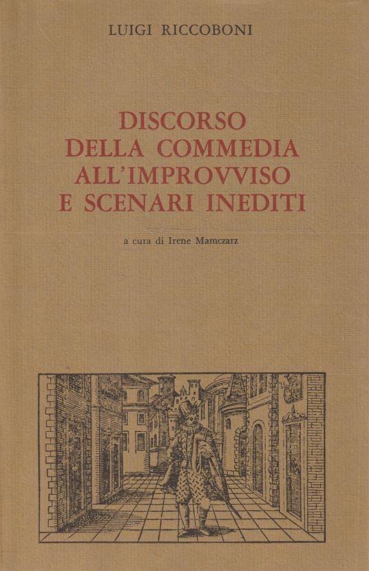Discorso della commedia all'improvviso e scenari inediti - copertina