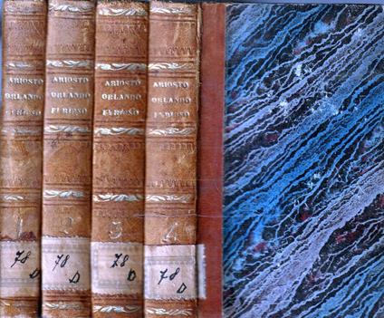Orlando furioso - volumi I-II-III-IV - Ludovico Ariosto - copertina