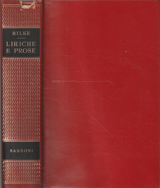 Liriche e prose - Rainer Maria Rilke - copertina
