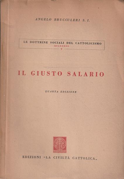 Il giusto salario - copertina